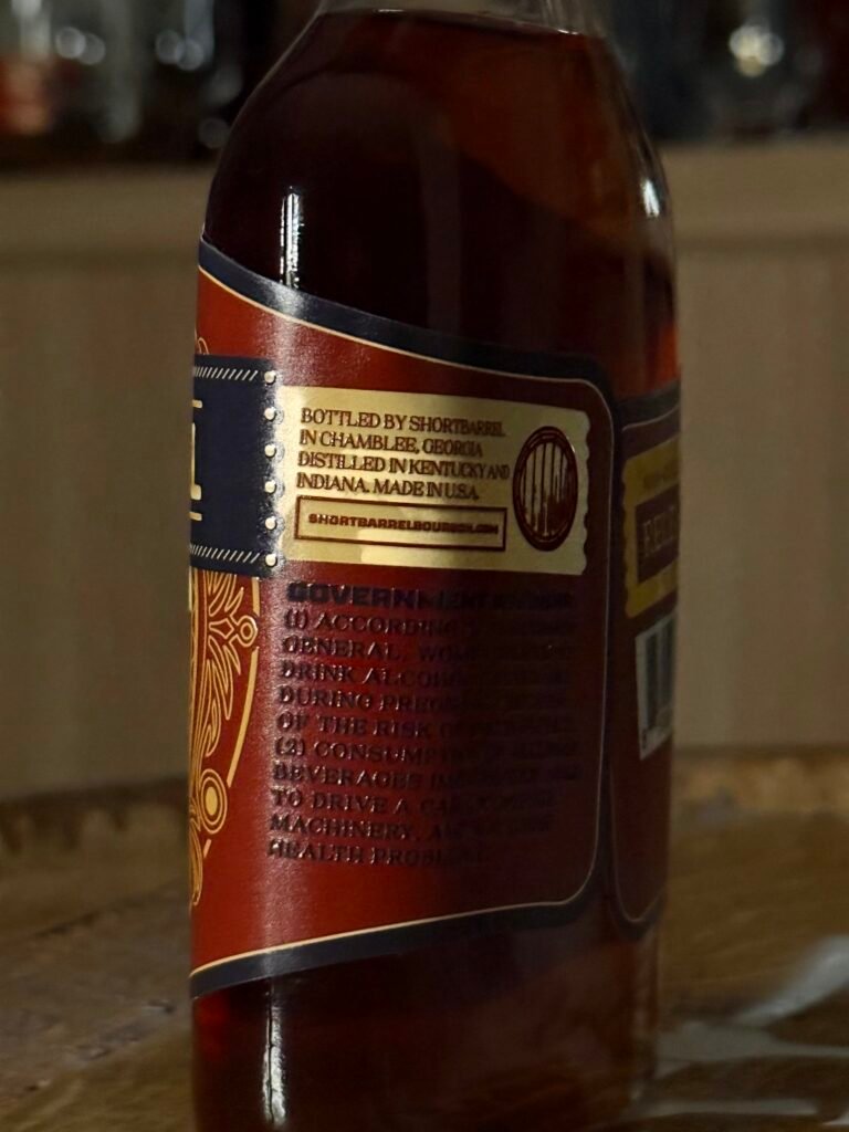 Shortbarrel Cigar Batch #4 back label