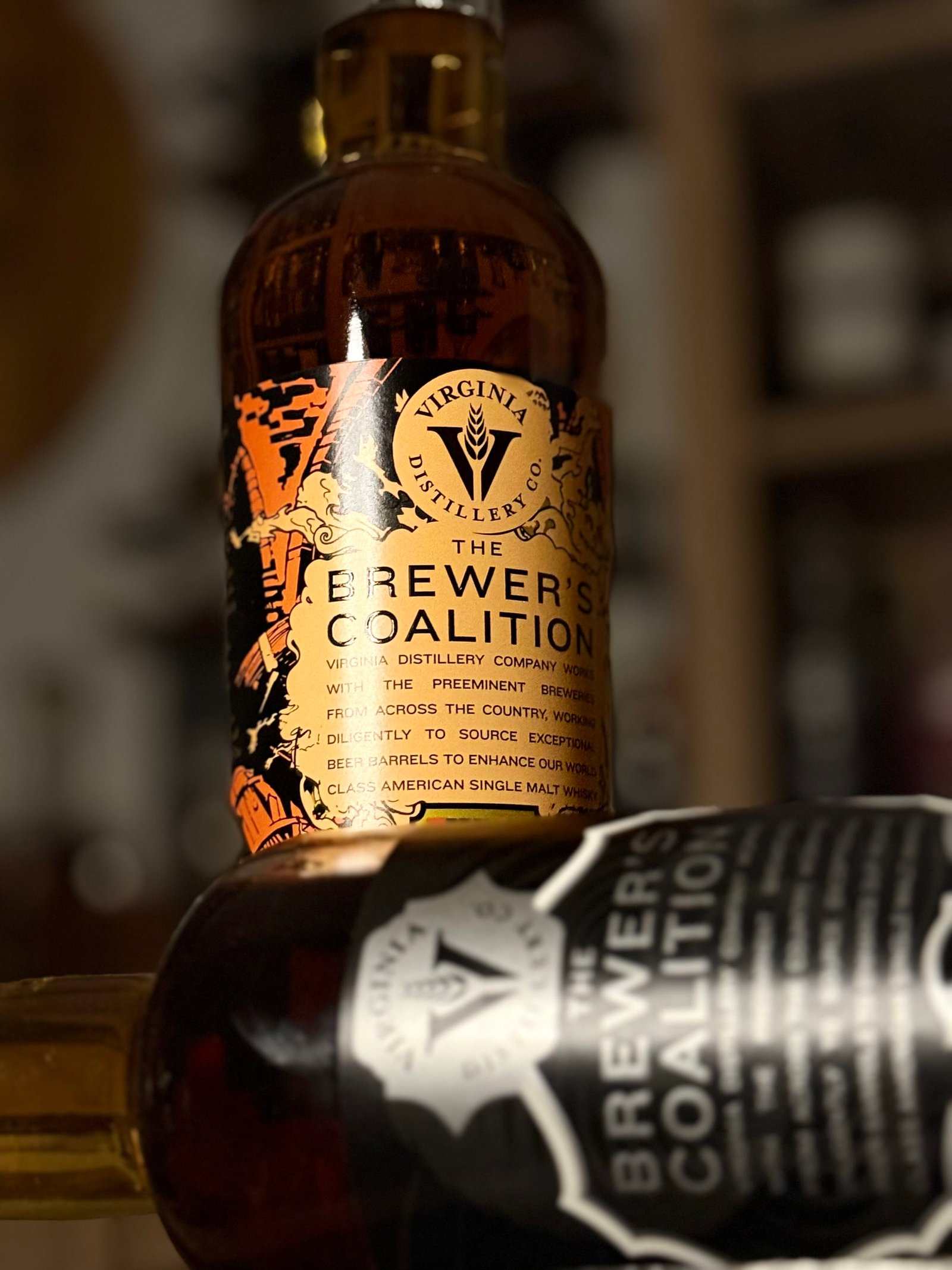 Virgina Distilling Co's "Straightjacket" barleywine finished American single malt stands tall about Black Tuesday stout finished released